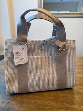 NEW W TAGS Lululemon Two-Tone Canvas Tote Mini - Light Taupe